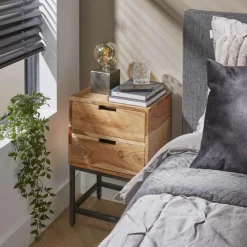 Nachttafel FLORIEN Massief Acacia