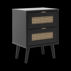 Nachttafel GUDDA Zwart