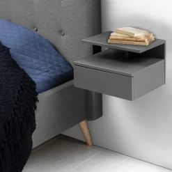 Nachttafel Hangend FREYDIS Grijs