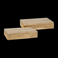 Nachttafel HIRO Hangend Massief Acacia