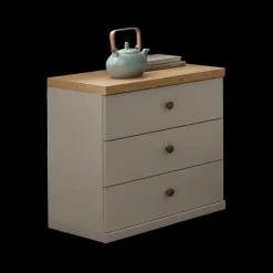 Nachttafel NAVAN Kiezelgrijs/Noors Eiken Decor B50