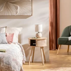 Nachttafel NISIOS Rond Crème