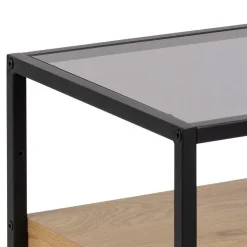 Nachttafel ROLF Smoked Glass/Wild Oak