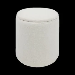 Opbergpouf BOUILLON Rond Beige