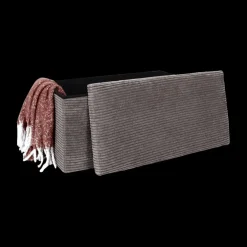 Opbergpouf COLLETE Rh Rib Taupe