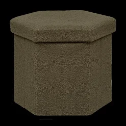 Opbergpouf HEXIO kaki