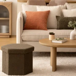 Opbergpouf HEXIO kaki