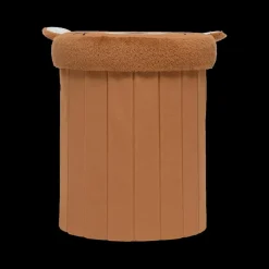Opbergpouf LEO Luipaard Poly Bruin