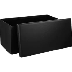 Opbergpouf ORISA RH PVC Zwart