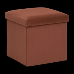 Opbergpouf TRESIO Velvet Terra