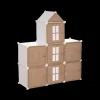 Opbergrek CASTLE 7Del. Met/Poly Wit/Beige