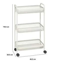 Opbergtrolley TIMAR H79 Greige