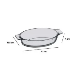 Ovenschaal GOURMET 0.4L Ovaal Glas