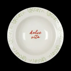 Pastabord ITALIEN Wit/Rood/Groen Ass.