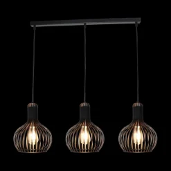 Pendel RAGA 3Del. Lang Zwart/Koper