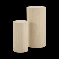 Piedestals LIVA S/2 Rond Travertijnlook