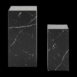 Piedestals S/2 LIVA Zwart Marmerlook