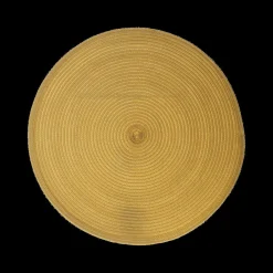 Placemat BRAID Rond Oker