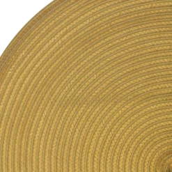Placemat BRAID Rond Oker