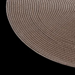 Placemat BRAID Rond Taupe