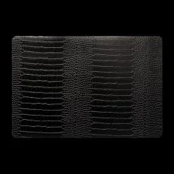 Placemat CROCO PU Zwart