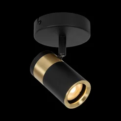 Plafondspot GORIK 1Del. Zwart/Goud