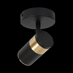 Plafondspot GORIK 1Del. Zwart/Goud