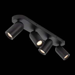 Plafondspot PUNCH 4Del. Zwart