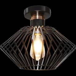 Plafonier SHURU Zwart/Koper