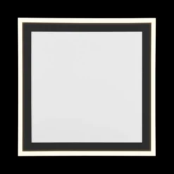 Plafonnier CARUS Vierkant Mat Zwart L