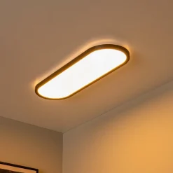 Plafonnier ELLY L Ovaal Zwart