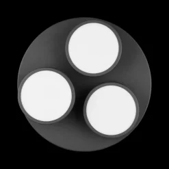 Plafonnier FRANKLIN 3Del. Rond Zwart