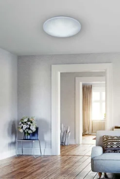 Plafonnier LUKIDA Glitter Rond Wit