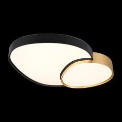 Plafonnier RISE XL Met. Mat Zwart/Goud