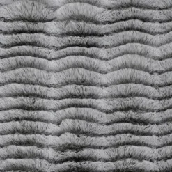 Plaid ABBIA Faux Fur Grijs