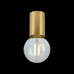 Planfondlamp BABU Ø5.6 Geborsteld Goud