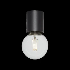 Planfondlamp BABU Ø8 Zwart