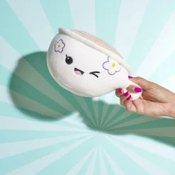 Pluche KAWAII Koffietas Wit/Beige