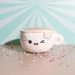 Pluche KAWAII Koffietas Wit/Beige