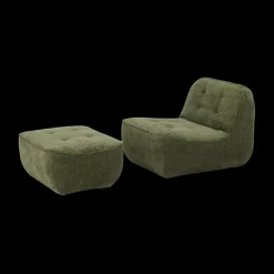 Poef ISAURA 83x63 Groen