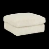 Poef PROSPERO Rib Ecru 105x105