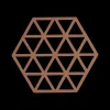 Potonderzetter TRIANGLES Sil. Almond
