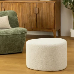Pouf ADA Organisch Bouclé Naturel