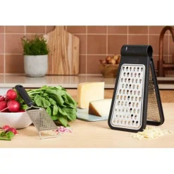 Rasp GASTRO Inklapbaar Inox/Zwart