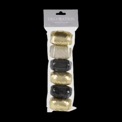 S/6 Cadeaulint 10m Goud/Zwart