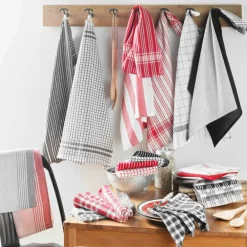 S/3 Keukenhanddoek BAYA Katoen Grijs