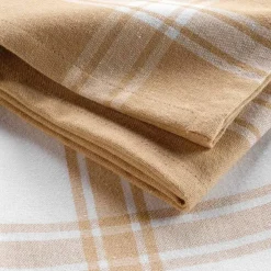 S/2 Keukenhanddoek TORCHA Katoen Wit/Geel