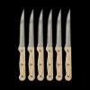 S/6 Luxe Steakmessen STEAK Hout