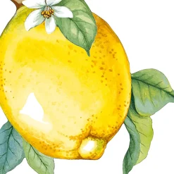 S/12 Servet LEMON Citroen Geel