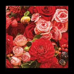 S/20 Serviet BOUQUET Rood
